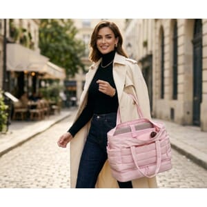 Pink Puffy Duffel